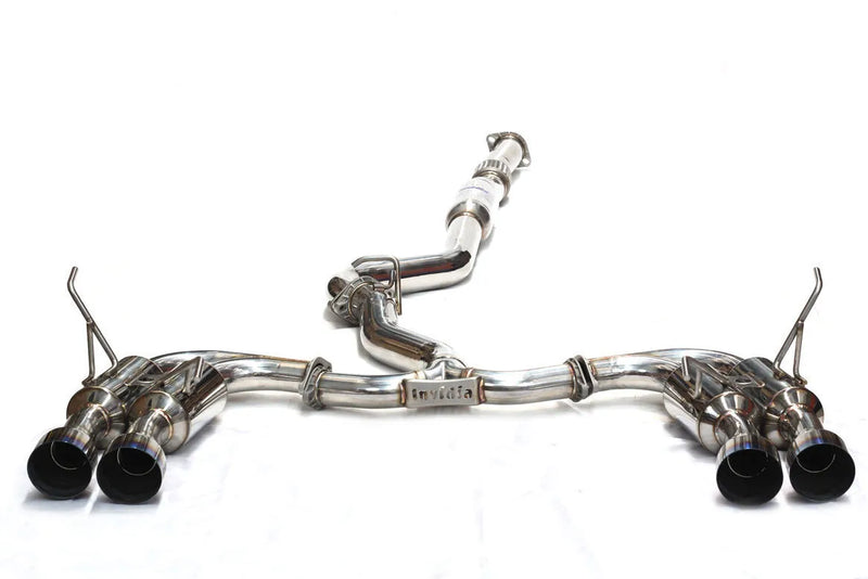Invidia R400 Turbo Back Exhaust System w/Ti Tips - Auto (WRX 15-21)