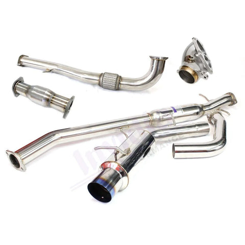 Invidia N1 Turbo Back Exhaust w/Metal Matrix Cat (Evo 4-6 CP9A) — fits Mitsubishi Evo 6