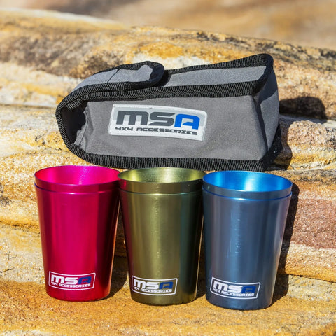 MSA 4x4 Travel Cup Set of 6 Incl Bag