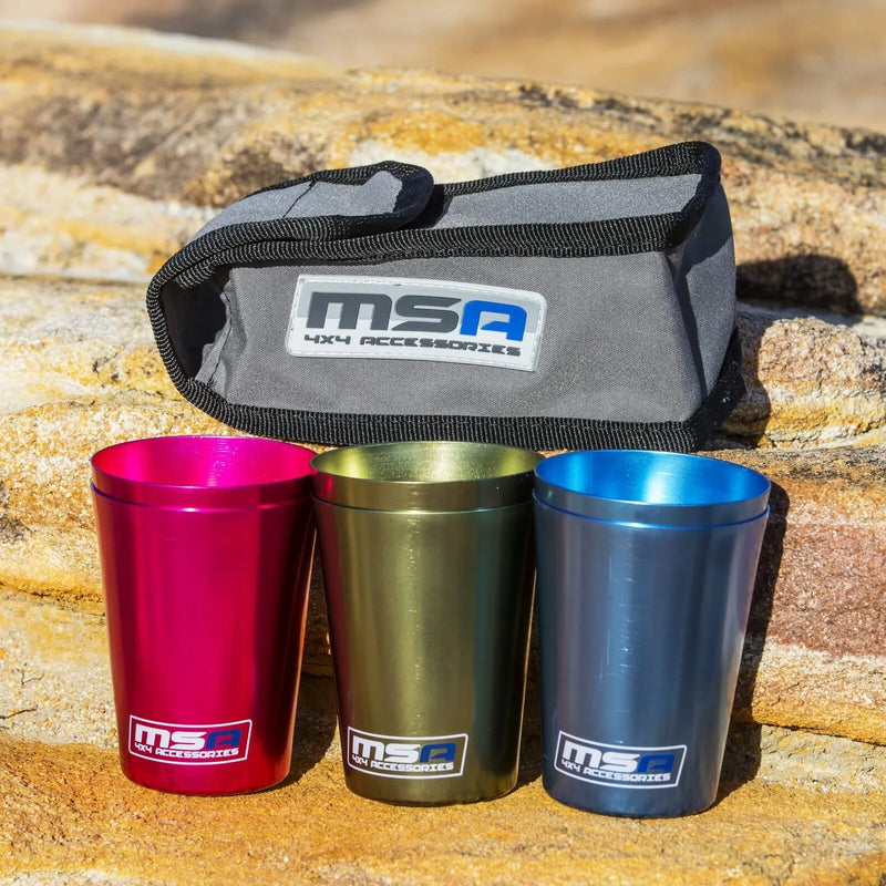 MSA 4x4 Travel Cup Set of 6 Incl Bag