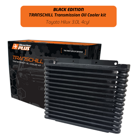 Direction Plus Transchill Artic Transmission Cooler Kit (Hilux 04-15) - Black — fits Toyota Hilux N140 N150 N160 N1...