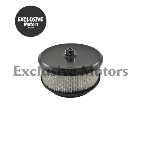 Holley Edelbrock 6-3/8" x 3" Air Cleaner Kit Black (1957-1986)