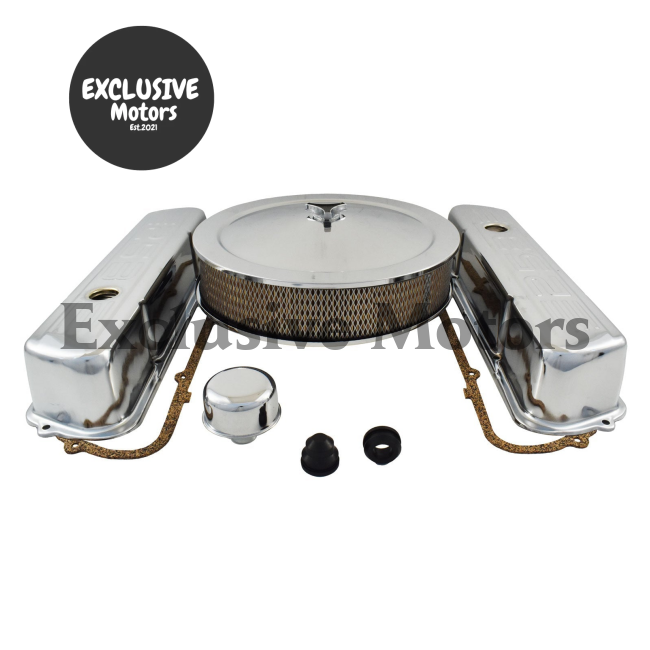 Holden Chrome Kit 253 V8 Valve Covers Air Cleaner Breather (1969-1984)