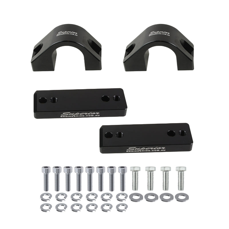 Superior Engineering Superior Aluminium Sway Bar Mounting Bracket Kit — Toyota Hilux 2015-07/25 Revo (N80)