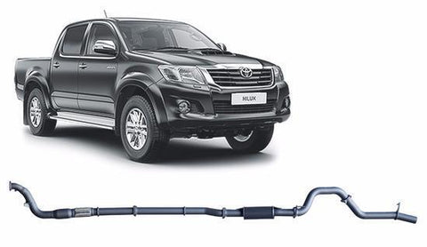 RedBack Exhausts RXD Turbo Back Exhaust System - Catted w/Resonator (Hilux 05-15)