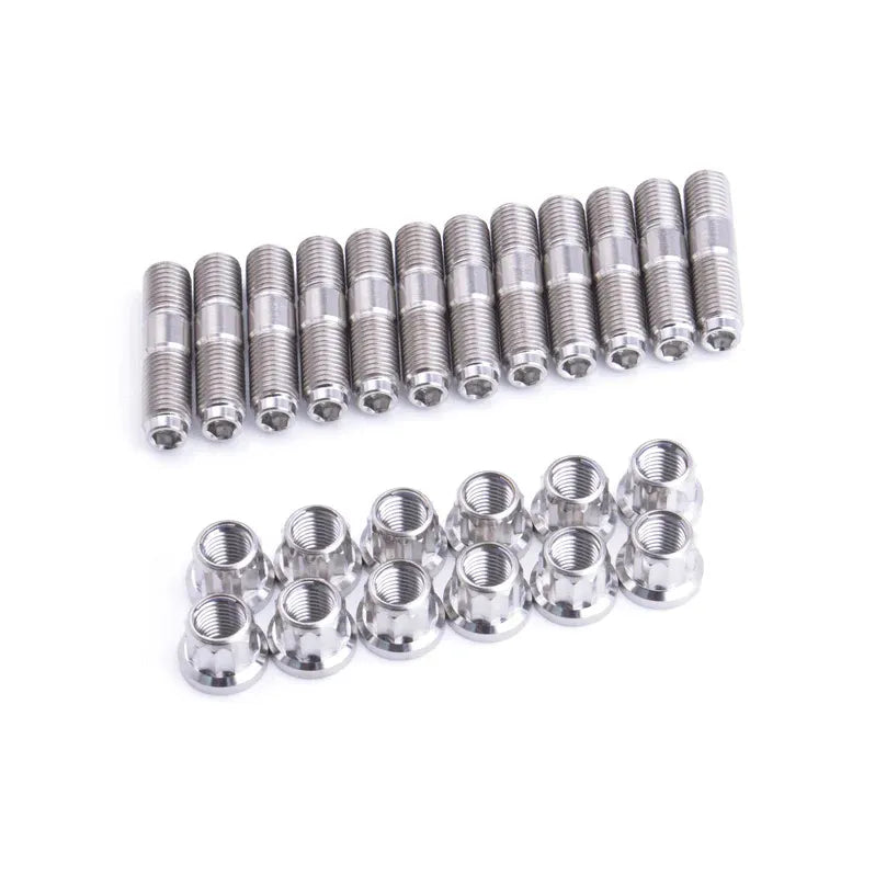 Platinum Racing Products Pro Series Titanium Exhaust Manifold Stud Kit (Evo X/Ralliart 4B11) — fits Mitsubishi Outl...