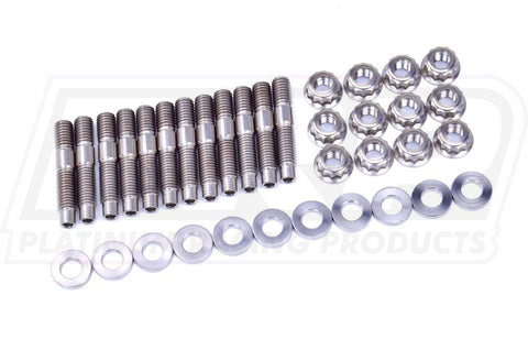 Platinum Racing Products Pro Series Titanium Intake Manifold Stud Kit to suit Ford Barra Default Title — fits Ford...