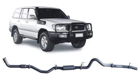 RedBack Exhausts RXD Dump Pipe Back Exhaust System (LandCruiser 100 Series 98-08)