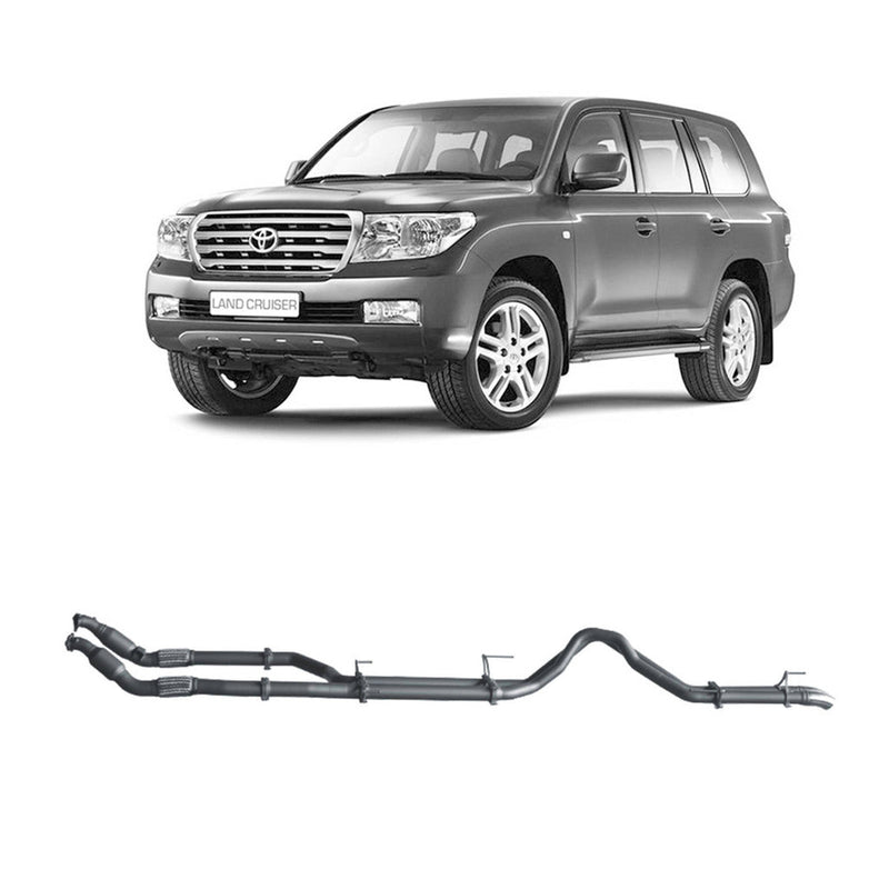 Redback Extreme Duty Exhaust 3in Twin Turbo Back (With