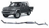 RedBack Exhausts RXD Turbo Back Exhaust System - Catted w/Large Muffler (LandCruiser 79 Series Dual Cab 12-16)