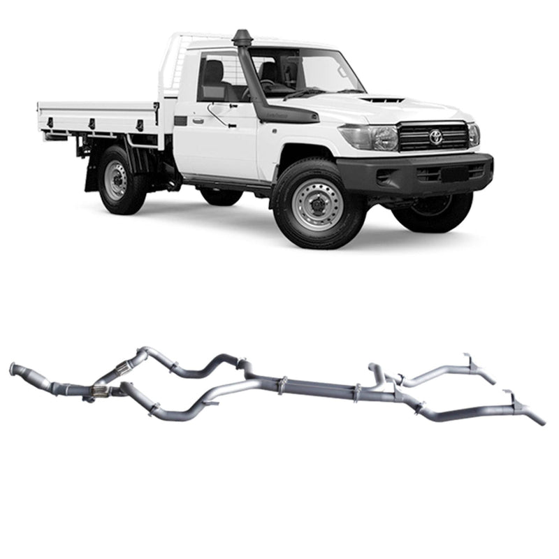 Redback Extreme Duty Exhaust 3in Twin Turbo Back (With