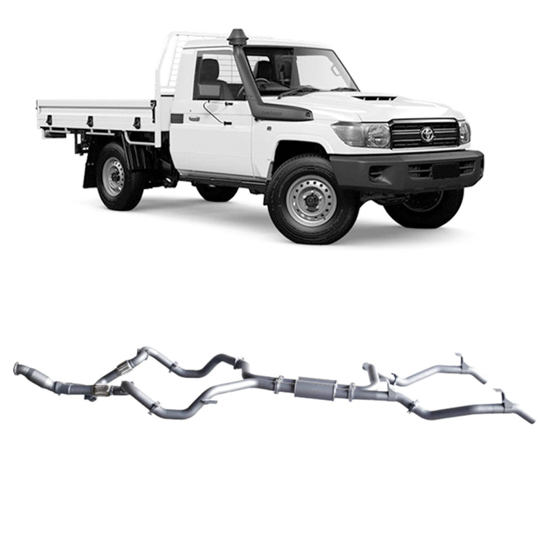 Redback Extreme Duty Exhaust 3in Twin Turbo Back (With