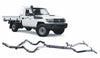RedBack Exhausts RXD Twin Dump Pipe Back Exhaust System (LandCruiser 79 Series Single Cab 07-16)