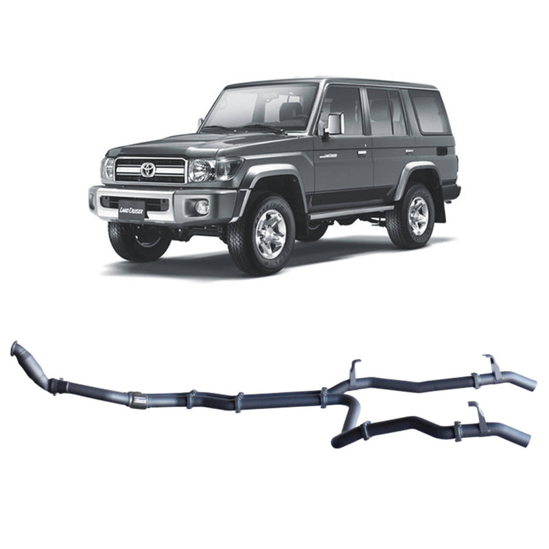 Redback Extreme Duty Exhaust 3in Twin Turbo Back (With