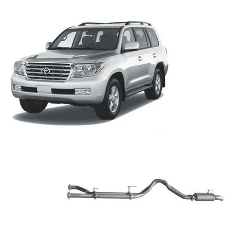 RedBack Exhausts RXD Twin DPF Back Exhaust System (LandCruiser 200 Series 2015+) — fits Toyota Landcruiser 200 Seri...