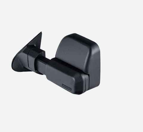 MSA 4x4 Towing Mirrors - Black, Manual, No Indicators (Colorado/D-Max 2012+)