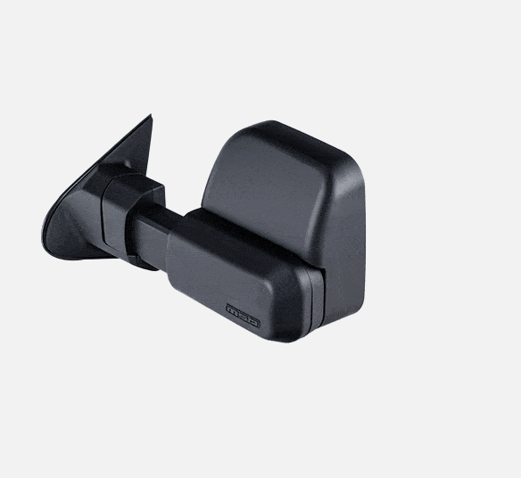 MSA 4x4 Towing Mirrors - Black, Manual, No Indicators (Colorado/D-Max 2012+)
