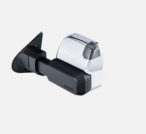 MSA 4x4 Towing Mirrors - Chrome, Electric, Indicators (Colorado/7/D-Max/MU-X)