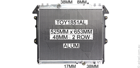 Koyorad K-Sport Performance Radiator (Hilux KUN 05-15 3.0L TD Manual)