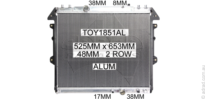 Koyorad K-Sport Performance Radiator (Hilux KUN 05-15 3.0L TD Manual)