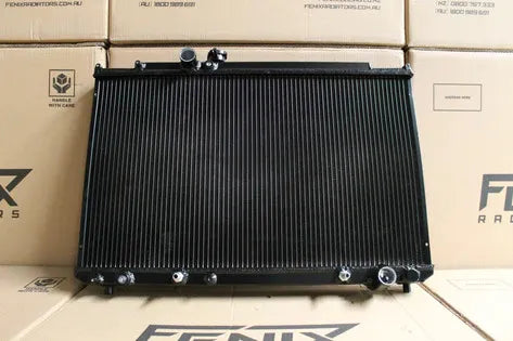 Fenix Radiators Radiator - Full Alloy Performance (JZS171 Crown 1JZ-GTE) - Satin Black — fits Toyota Crown