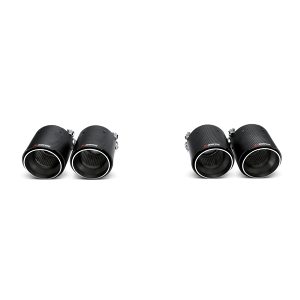 Akrapovic Carbon Tail Pipe Set for M3 and M4 (F80 and F82) — fits BMW M4 F82