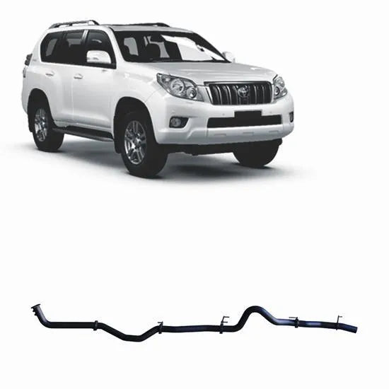 RedBack Exhausts RXD DPF Back Exhaust System (Prado 150 Series 2015+) — fits Toyota Landcruiser Prado 150 Series