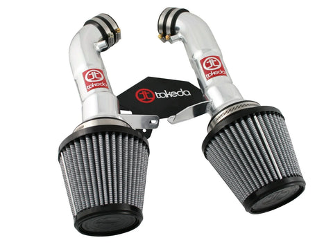 aFe Takeda Stage-2 Cold Air Intake System w/Pro DRY S Filter - Polished (G37 08-13/Q60 14-15) — fits Infiniti Q60