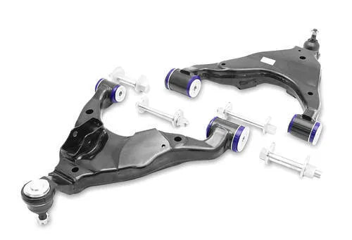 SuperPro Control Arm Lower Complete Assembly Kit-Double Offset - Front (Prado 03-09/FJ Cruiser 06-09) — fits Toyota...