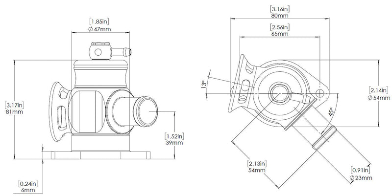 Turbosmart BOV Kompact PlumBack - Shortie - HKS