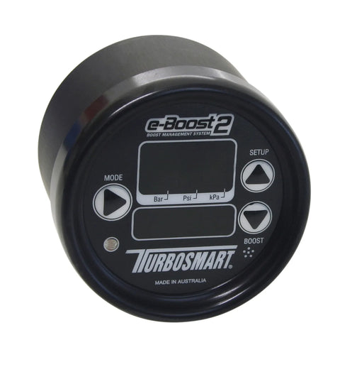 Turbosmart e-Boost2 Electronic Boost Controller 60psi 66mm - Sleeper Black Face/Black Bezel