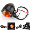 Universal Black Mini Turn Signal Light Vintage Motorcycle Bullet Bulb Generic