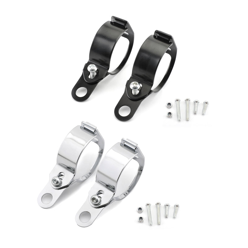 2pcs Front Turn Signal Light Bracket Holder Fork Bar Mount Clamp Holder 41-51mm Generic