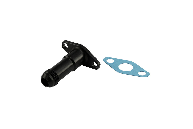 Turbosmart 50.8mm 10AN 75mm Extended Oil Drain Black