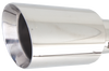 XForce 4.5in Round Double-Wall Angle-Cut Tip 2.5in Slip-Joint Inlet - 205mm,304 Stainless Steel