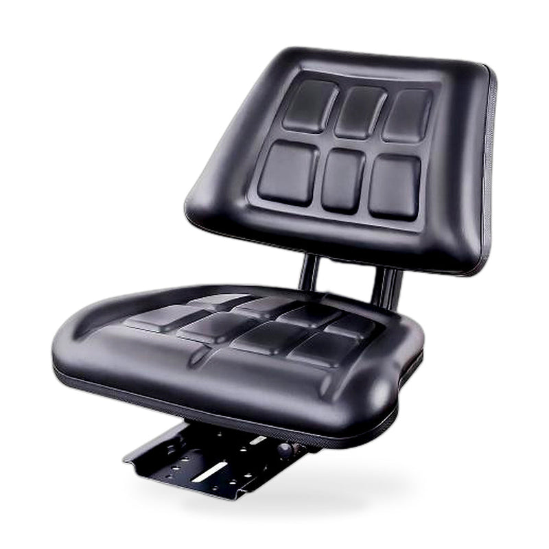 Adjustable PU Leather Seat to suit Tractor Forklift Excavator — image 1