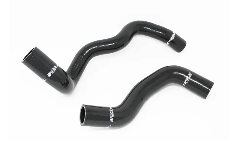 Torque Solution Silicone Radiator Hose Kit (Focus RS 2016+) Black — fits Ford Focus