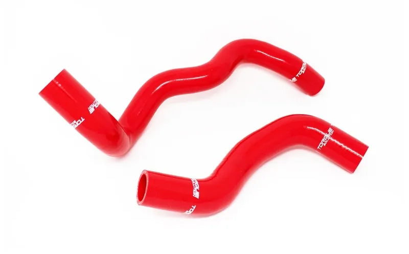 Torque Solution Silicone Radiator Hose Kit (Focus RS 2016+) Red — fits Ford Focus Gen 3