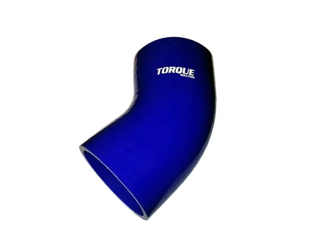 Torque Solution 45 Degree Silicone Elbow - 4 inch, Blue