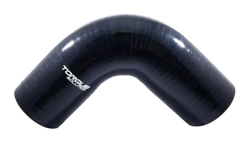 Torque Solution 90 Degree Silicone Elbow - 2 inch, Black