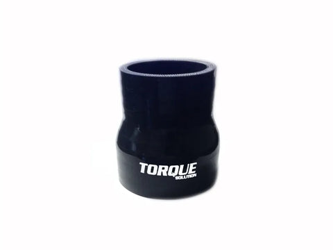 Torque Solution Transition Silicone Coupler - 2 inch to 2.5 inch, Black