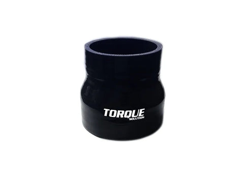 Torque Solution Transition Silicone Coupler - 2.5 inch to 3 inch, Black