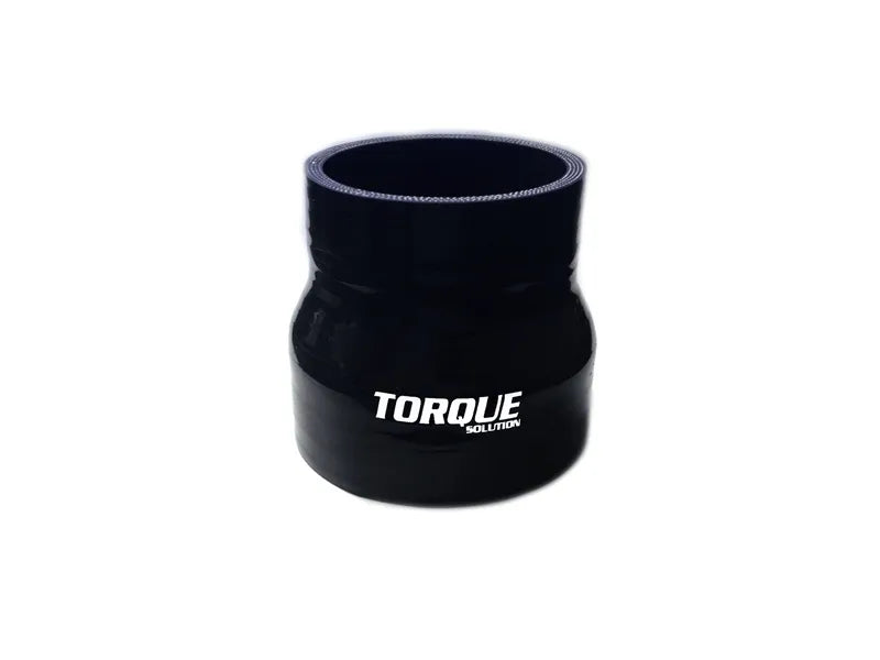 Torque Solution Transition Silicone Coupler - 2.5 inch to 3 inch, Black