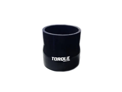 Torque Solution Transition Silicone Coupler - 2.75 inch to 3 inch, Black