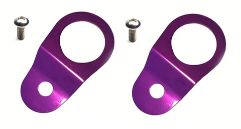 Torque Solution Radiator Mount Combo with Inserts (Evo 7-9) Purple