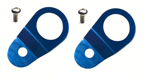 Torque Solution Radiator Mount Combo (Evo 7-9) Blue