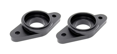 Torque Solution Billet Stock to Tial Blow off Valve Adapter (GTR R35) Black — fits Nissan Skyline R35