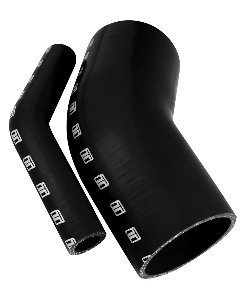 Turbosmart Silicone Hose 45 Degree Elbow - Black, 2.00in/50mm