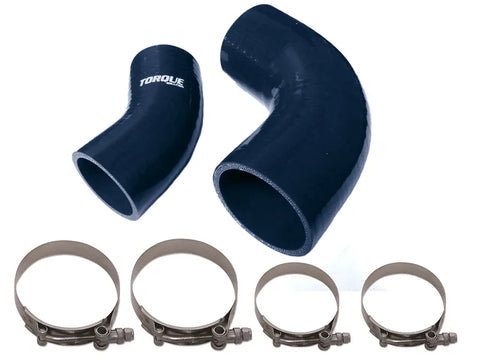 Torque Solution IC Boost Hose Set (Mazdaspeed 3 07-13) Black — fits Mazda 3 Gen 2