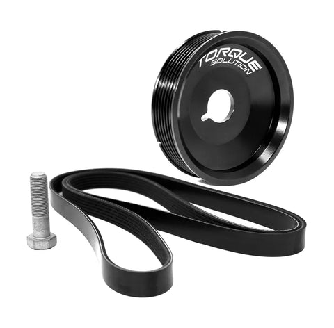 Torque Solution Underdrive Crank Pulley Kit (Boxster/Cayman/996/997 w/AC Excl Turbo Engines) — fits Porsche 911